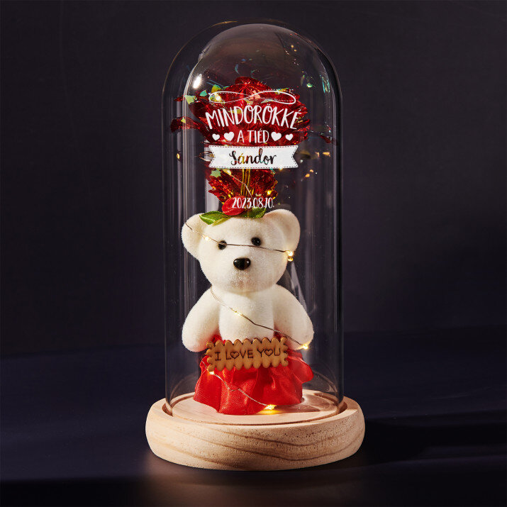 Mindörökké a Tiéd - Üvegkupolába zárt örök rózsa