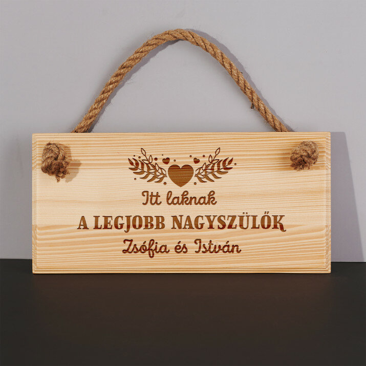 A legjobb nagyszülők - Fatábla