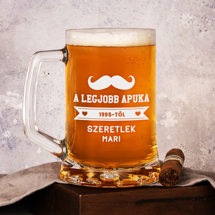 A legjobb apuka - Személyre szabott söröskorsó