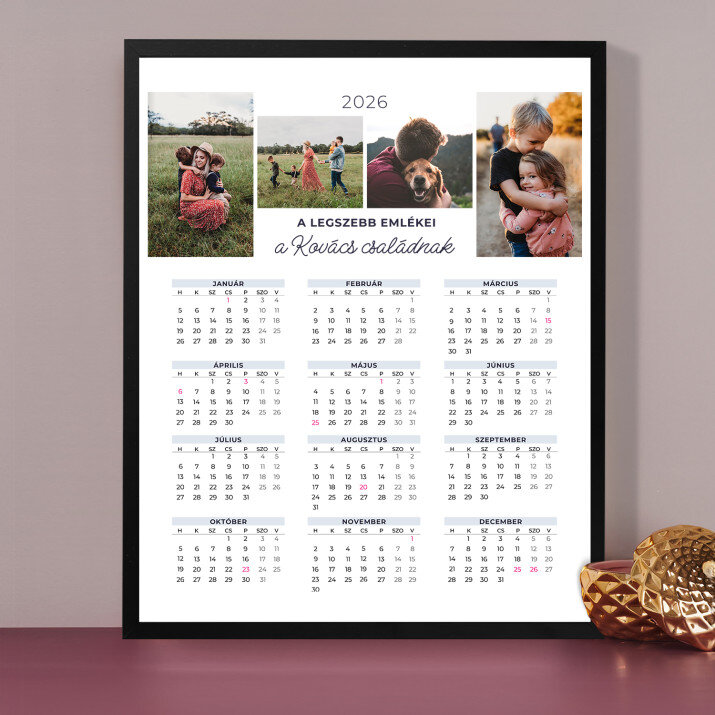 a legszebb emlékeink - Naptár keretben