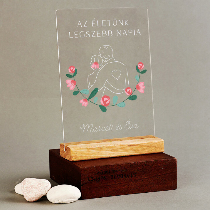 Az életünk legszebb napja - Nyomtatás akrilüvegen