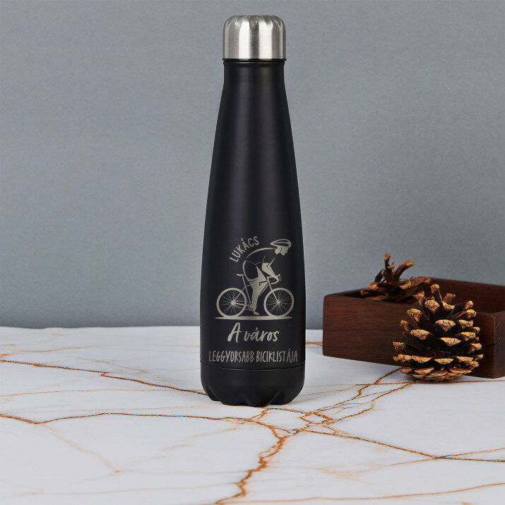 A város legjobb biciklistája - Fém kulacs 630 ml