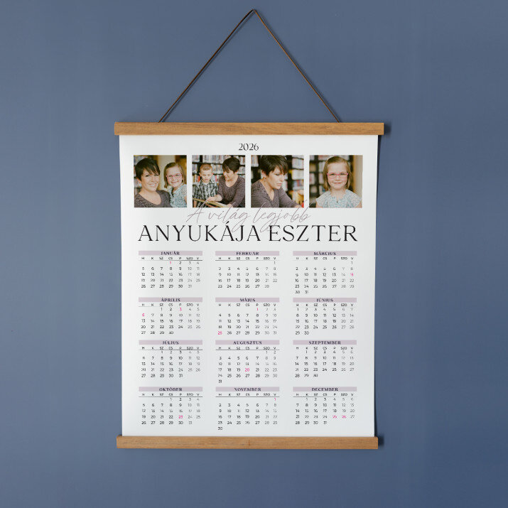  A világ legjobb anyukája - Poszter naptárral és díszlécekkel