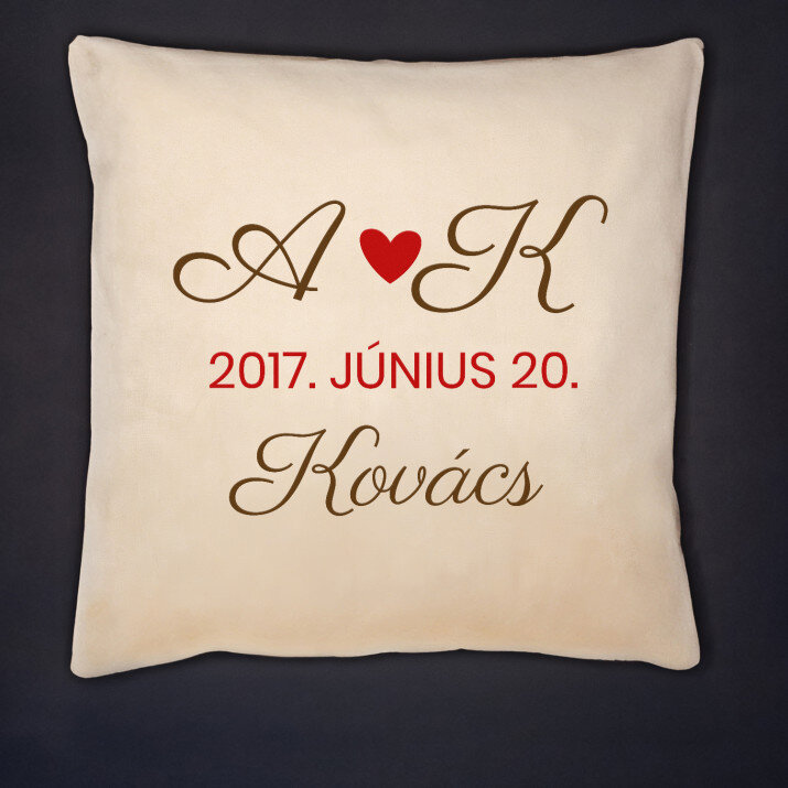 A dátumunk - Díszpárna