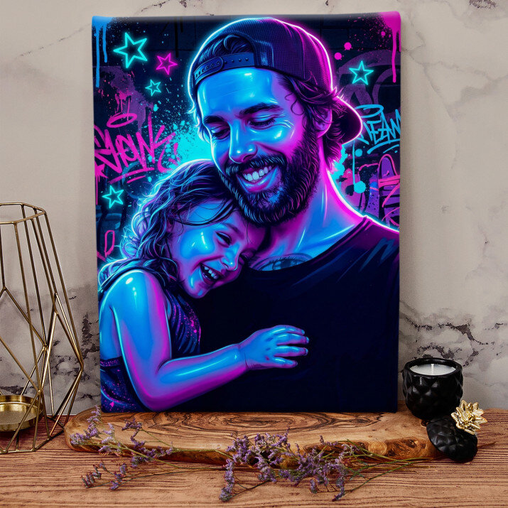 Neon graffiti - Vászonkép