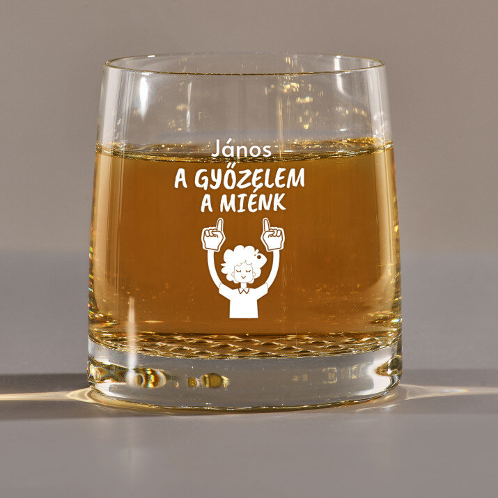 A győzelem a miénk - Whiskys pohár