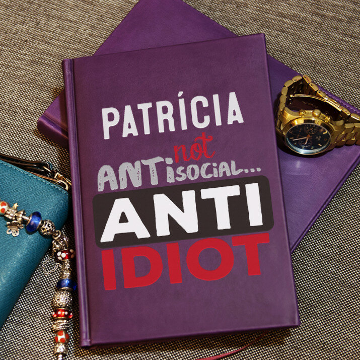 Not antisocial - A5-ös jegyzetfüzet nyomtatással