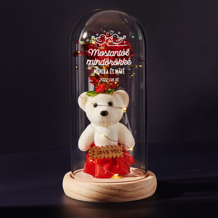 Mostantól mindörökké - Üvegkupolába zárt örök rózsa