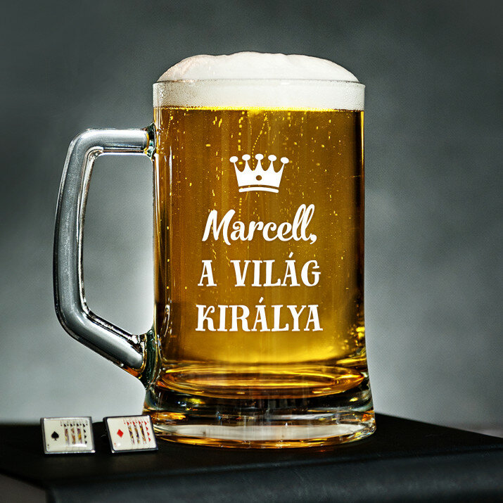 A világ királya - Személyre szabott söröskorsó