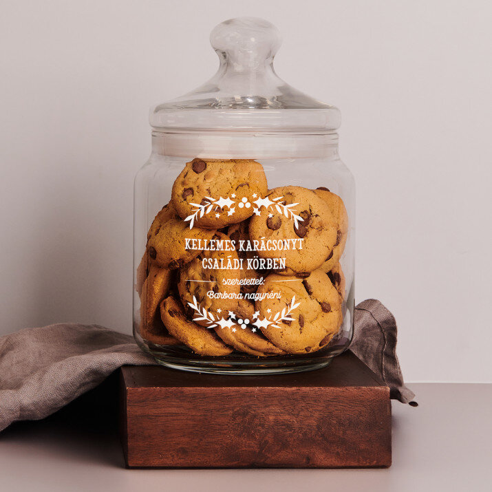 kellemes karácsonyt - Sutemeny uveg edeny