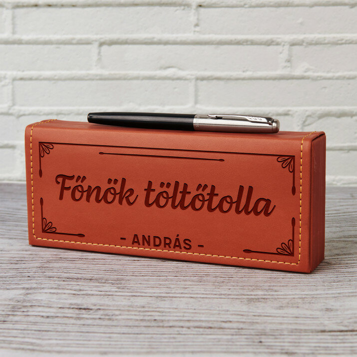 Főnök töltőtolla - Parker töltőtoll tokban 