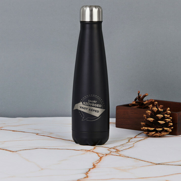 Saját szöveged - Fém kulacs 630 ml