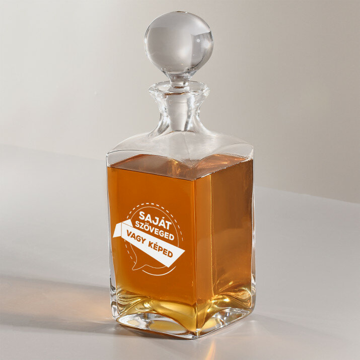 Saját szöveg - Gravírozott whisky kancsó
