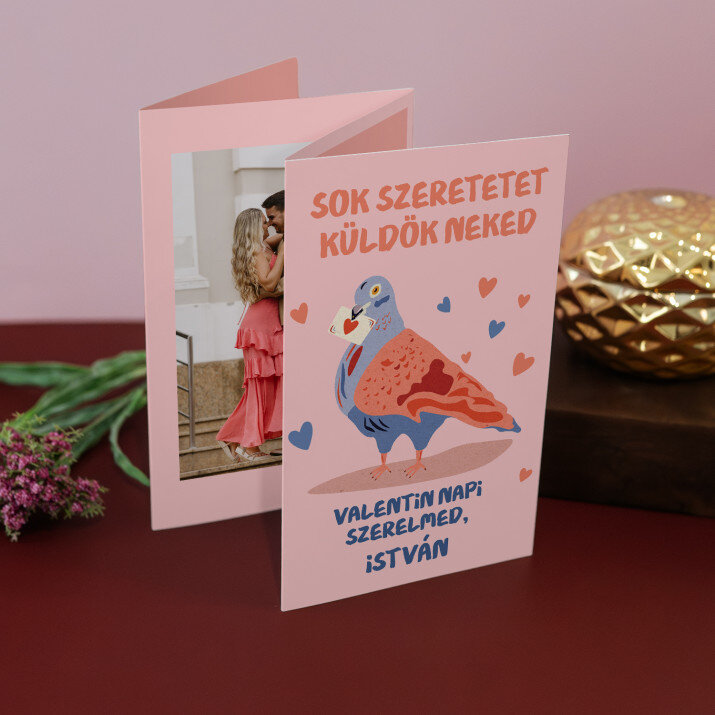 Sok szeretetet küldök neked - Nagy harmonika alakú fotókészlet