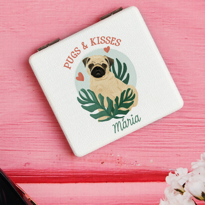 Pugs & kisses - Zsebtükör