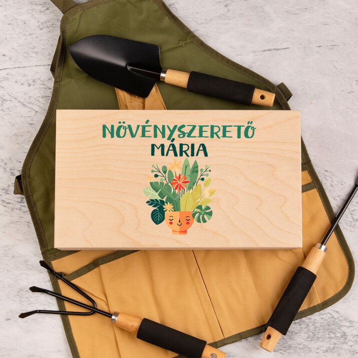 Növényszerető - Kerti szerszámkészlet kötényben