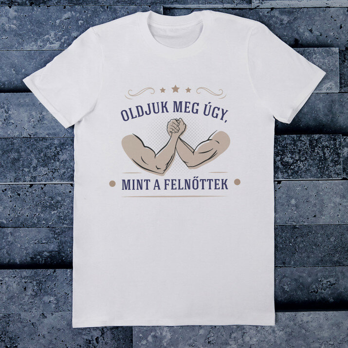 Oldjuk meg - Férfi póló nyomtatott mintával