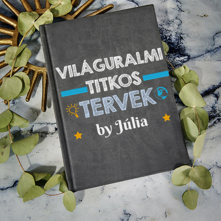 Világuralmi titkos tervek - A5-ös jegyzetfüzet nyomtatással