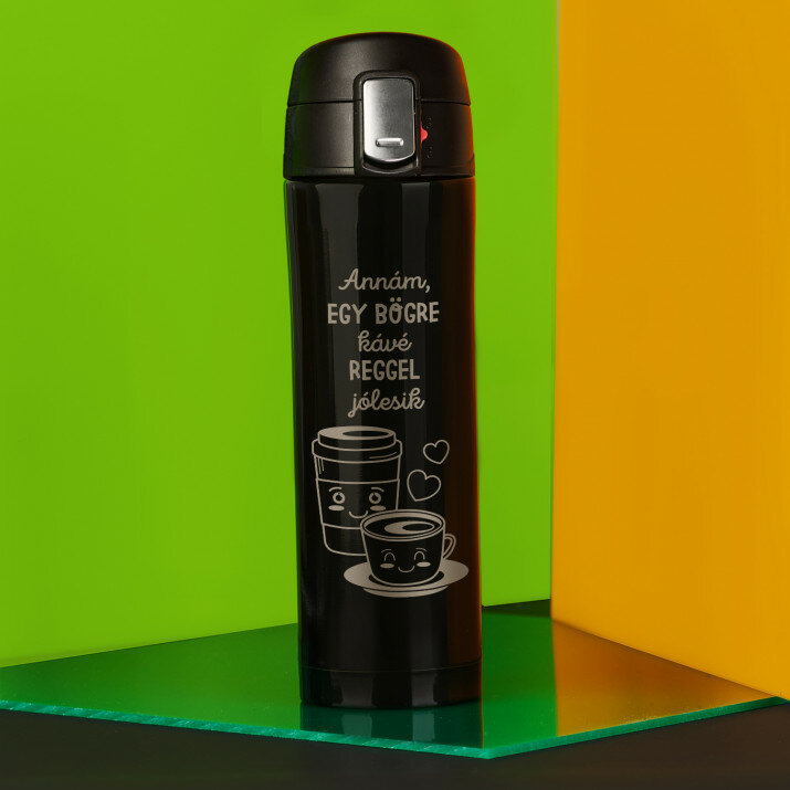 Kávé reggel jólesik - Termikus bogre 440 ml