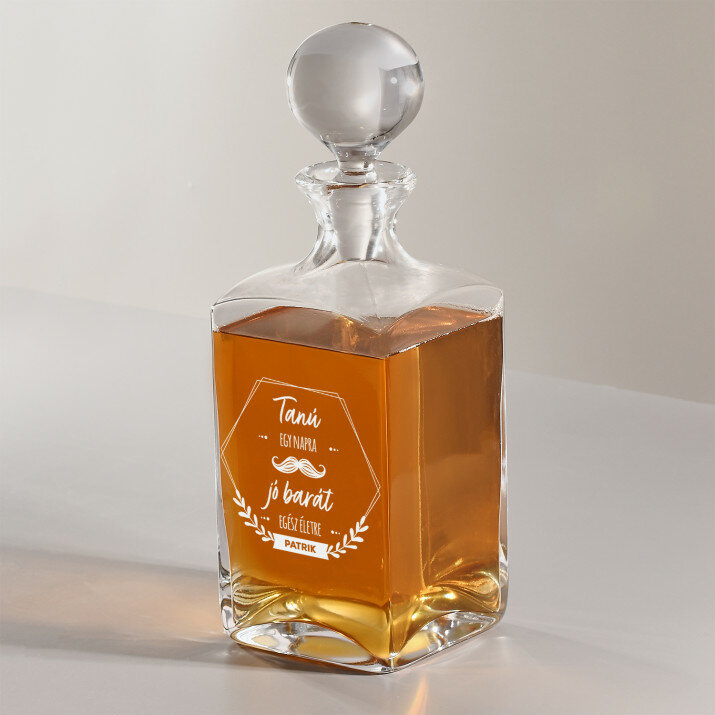 Tanú egy napra - Gravírozott whisky kancsó