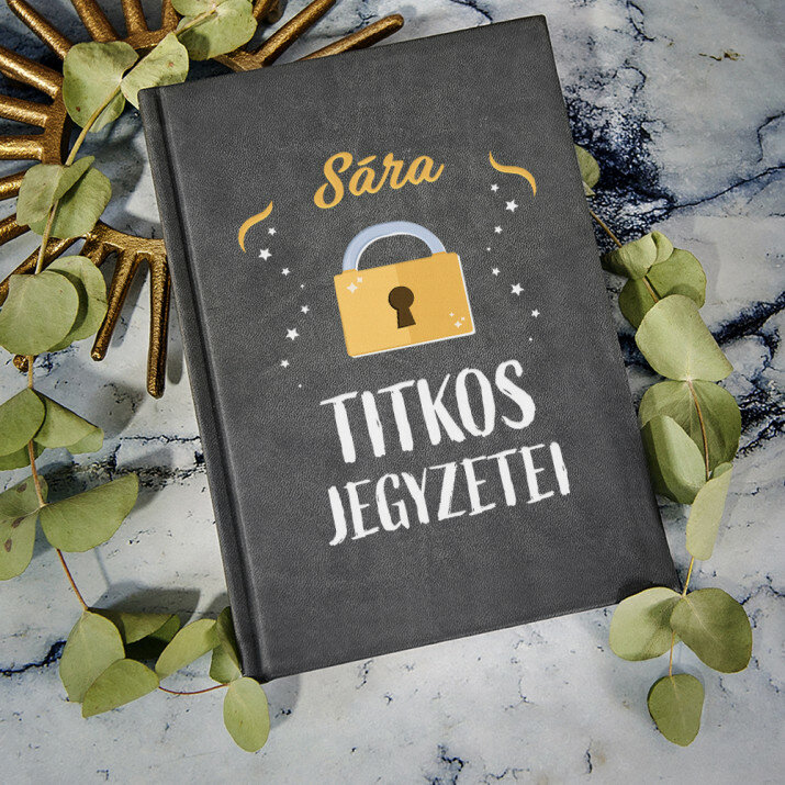 Titkos jegyzetek - A5-ös jegyzetfüzet nyomtatással