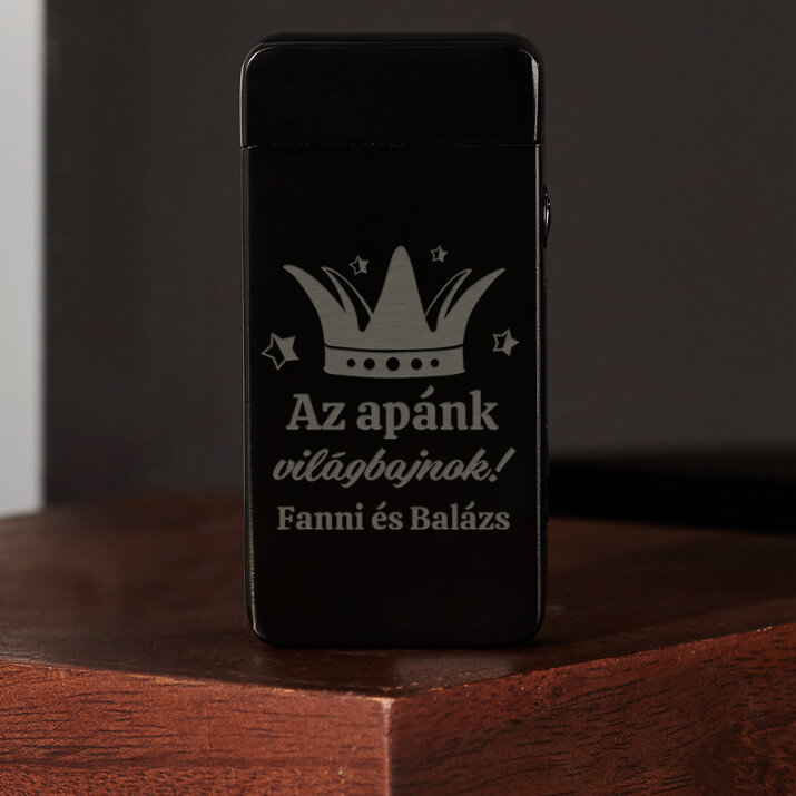 Az apánk világbajnok - Fekete plazma öngyújtó