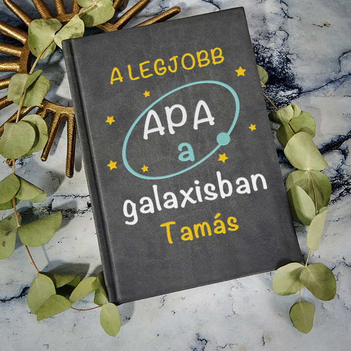 Apa a galaxisban - A5-ös jegyzetfüzet nyomtatással