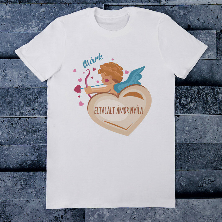 Eltalált - Férfi póló nyomtatott mintával