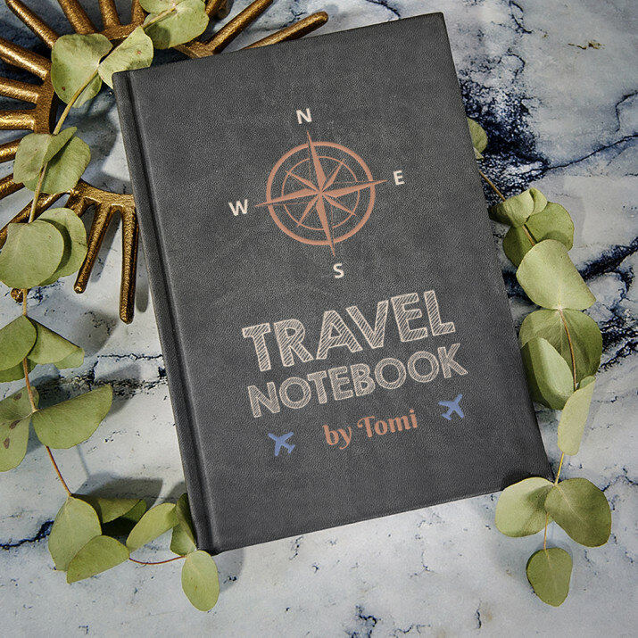 Travel notebook - A5-ös jegyzetfüzet nyomtatással