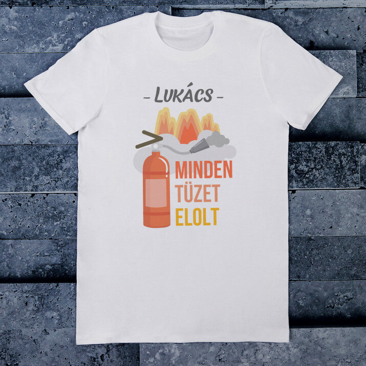 Minden tüzet elolt - Férfi póló nyomtatott mintával
