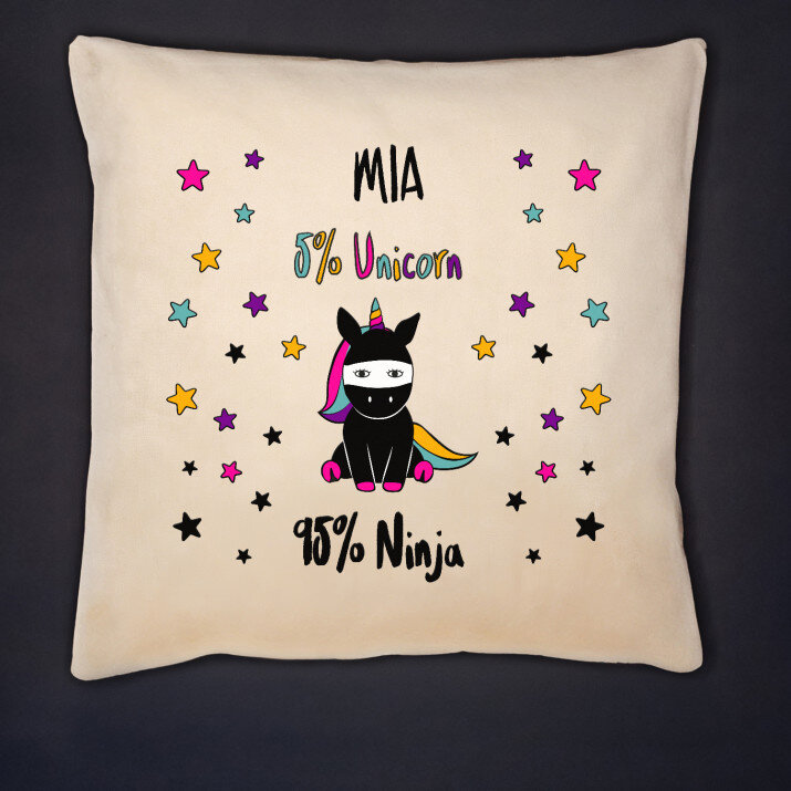 Unicorn ninja - Díszpárna