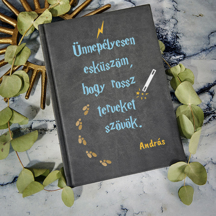 Ünnepélyesen esküszöm - A5-ös jegyzetfüzet nyomtatással