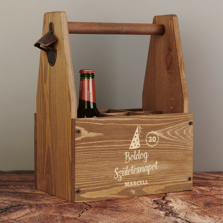 Születésnap - Sörtartó sörnyitóval