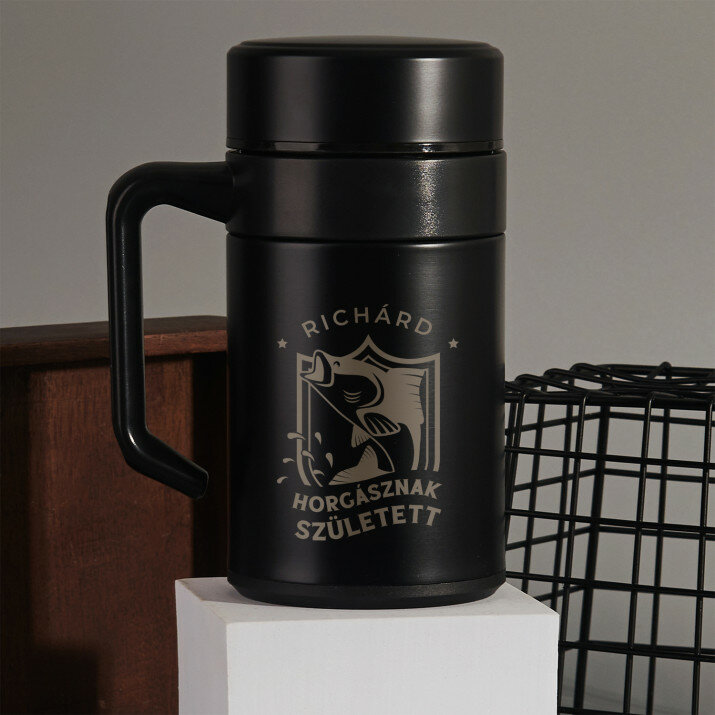 Horgásznak született - Termobögre füllel 400 ml