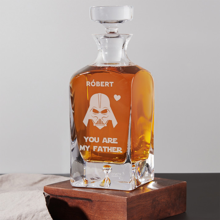 Vader dad - Gravírozott whisky kancsó