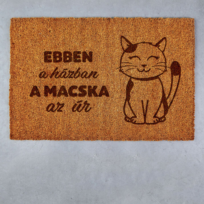 Ebben a házban a macska az úr - Kókusz lábtörlő