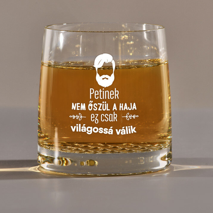 Nem őszül a haja - Whiskys pohár