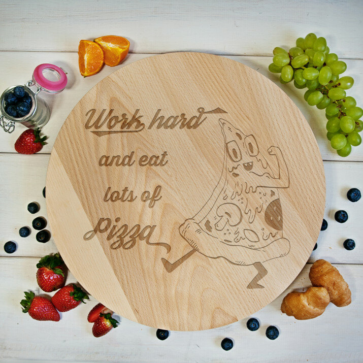 Work hard - Forgatható tálaló deszka
