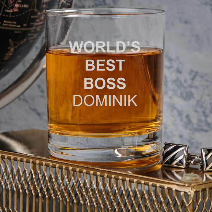 World`s best boss - Whiskys pohár