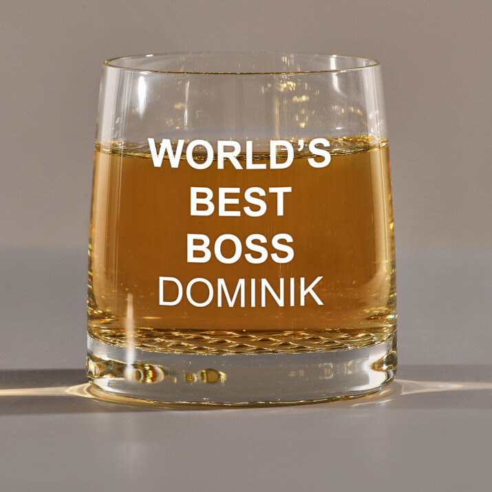 World`s best boss - Whiskys pohár