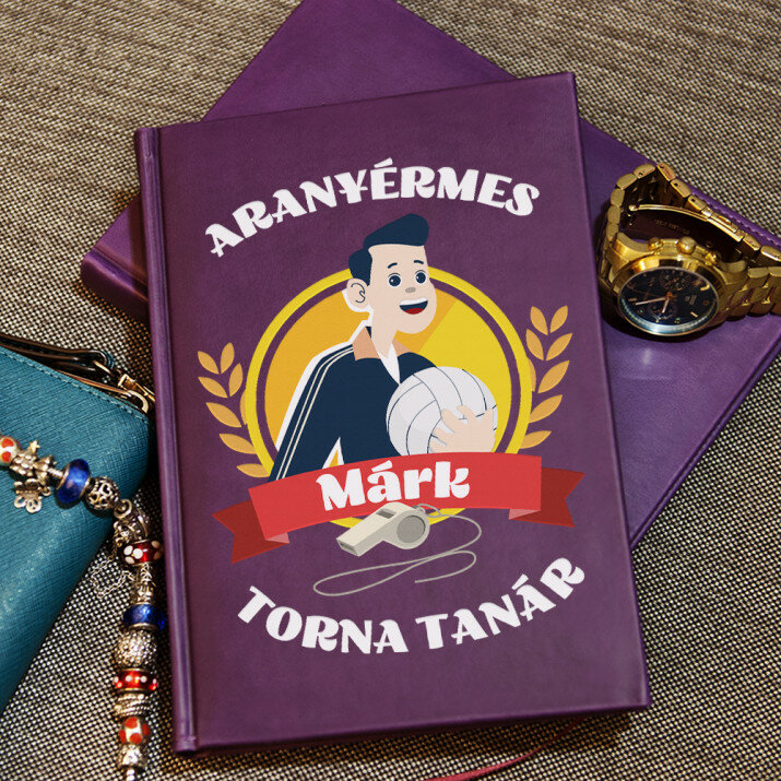aranyérmes torna tanár - A5-ös jegyzetfüzet nyomtatással