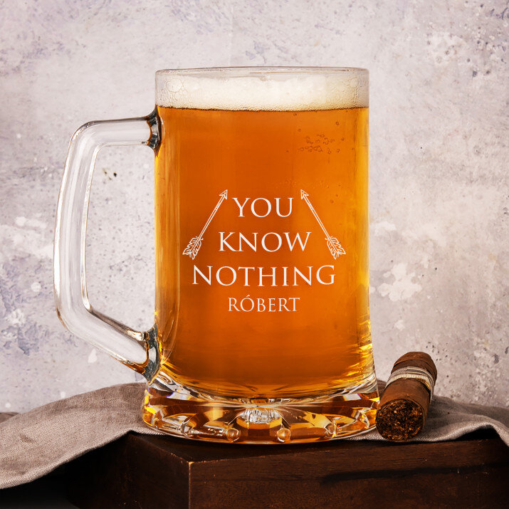You Know Nothing - Személyre szabott söröskorsó