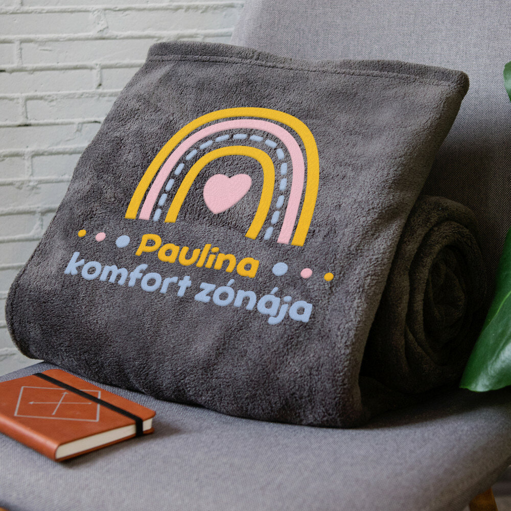 Komfort zóna - Hímzett takaró - MyGift.hu