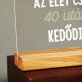 40 után - Nyomtatás akrilüvegen