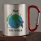 around the world - Fém bögre karabinerrel