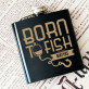 Born to fish - Gravírozott laposüveg flaska