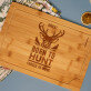 Born to hunt - Gravírozott bambusz vágódeszka