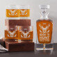 Born to hunt - Gravírozott whisky kancsó és poharak készlete