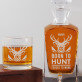 Born to hunt - Gravírozott whisky kancsó és poharak készlete