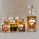 Brown water - Gravírozott whisky kancsó és poharak készlete Brown water - Gravírozott whisky kancsó és poharak készlete